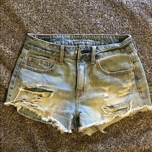 American Eagle high waisted festival shorts